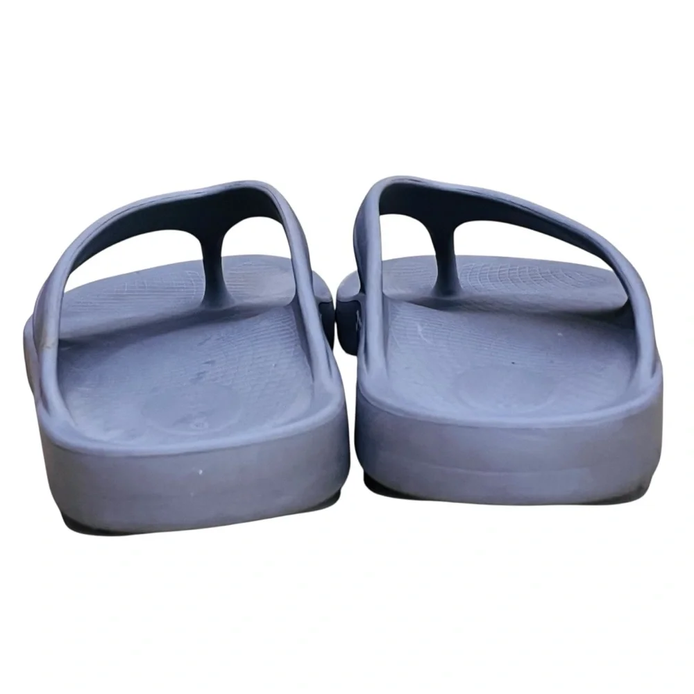 Oofos Ooriginal Sandals Blue & Gray Flip Flops Men’s Sz 12
